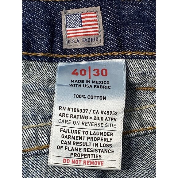 Ariat Work M5 FR Stackable Straight Leg Jean Pant Men’s 40x30 CAT 2 2112 Denim - Picture 7 of 16